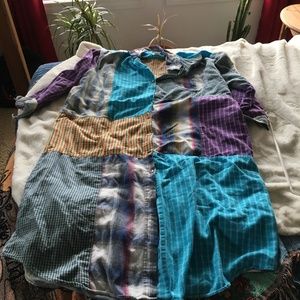 Sundance flannel shirtdress